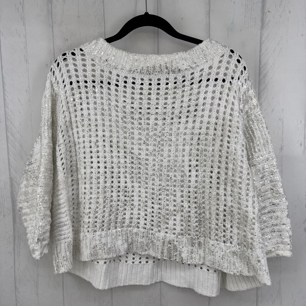 XL crochet 3/4 slv sweater