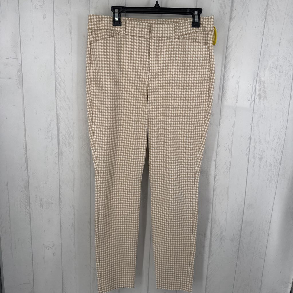 12 checkered hi-rise pixie pant