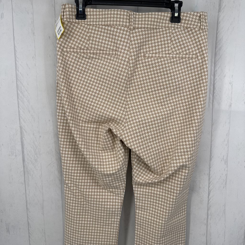 12 checkered hi-rise pixie pant