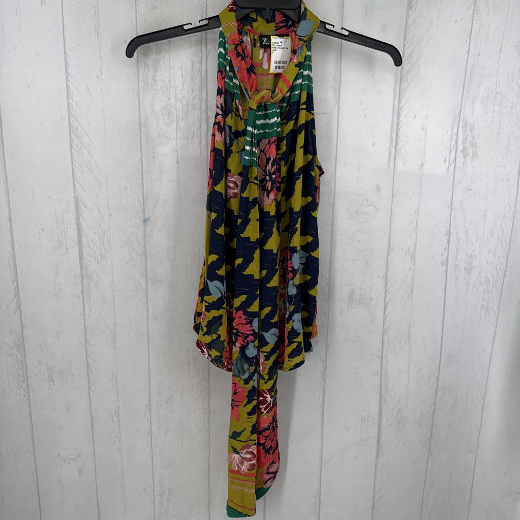 R55 S flo print tie front tank