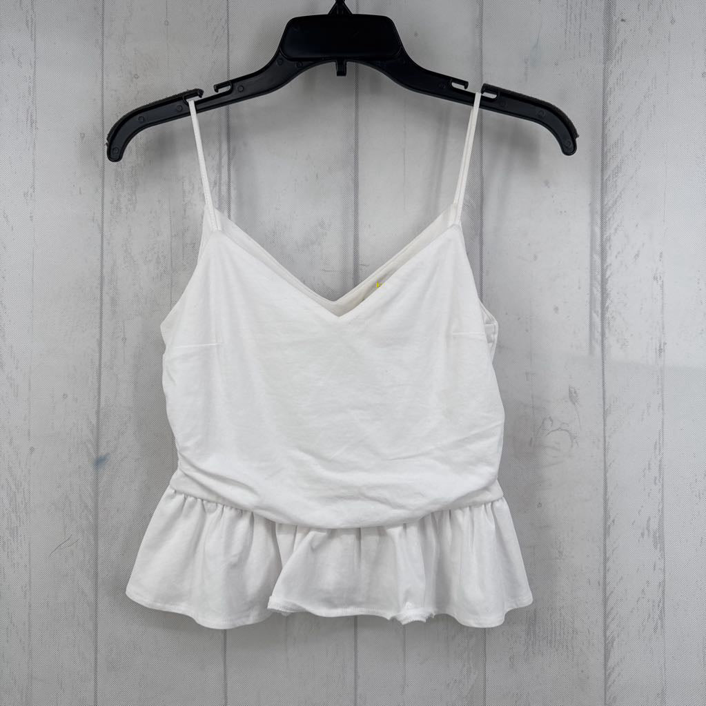 XS double v ruffle tank