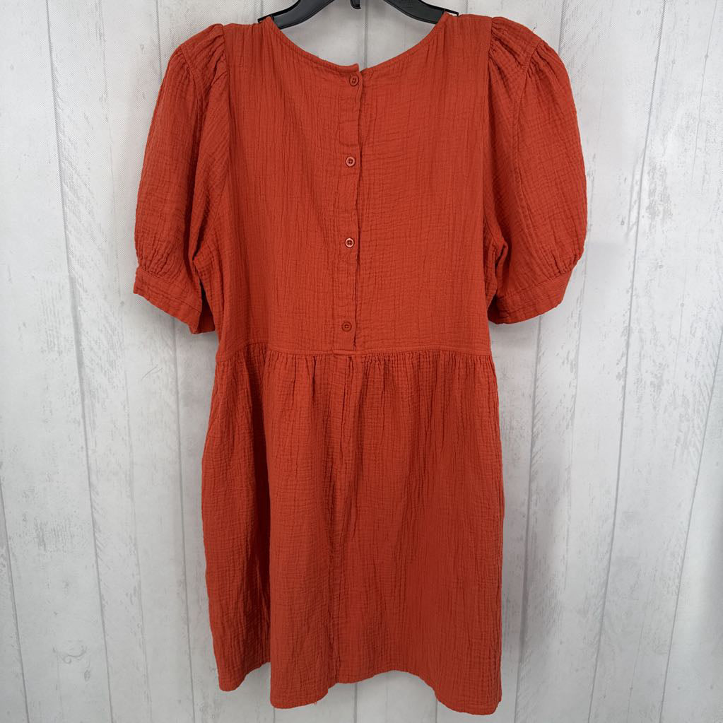 L gauze s/s dress