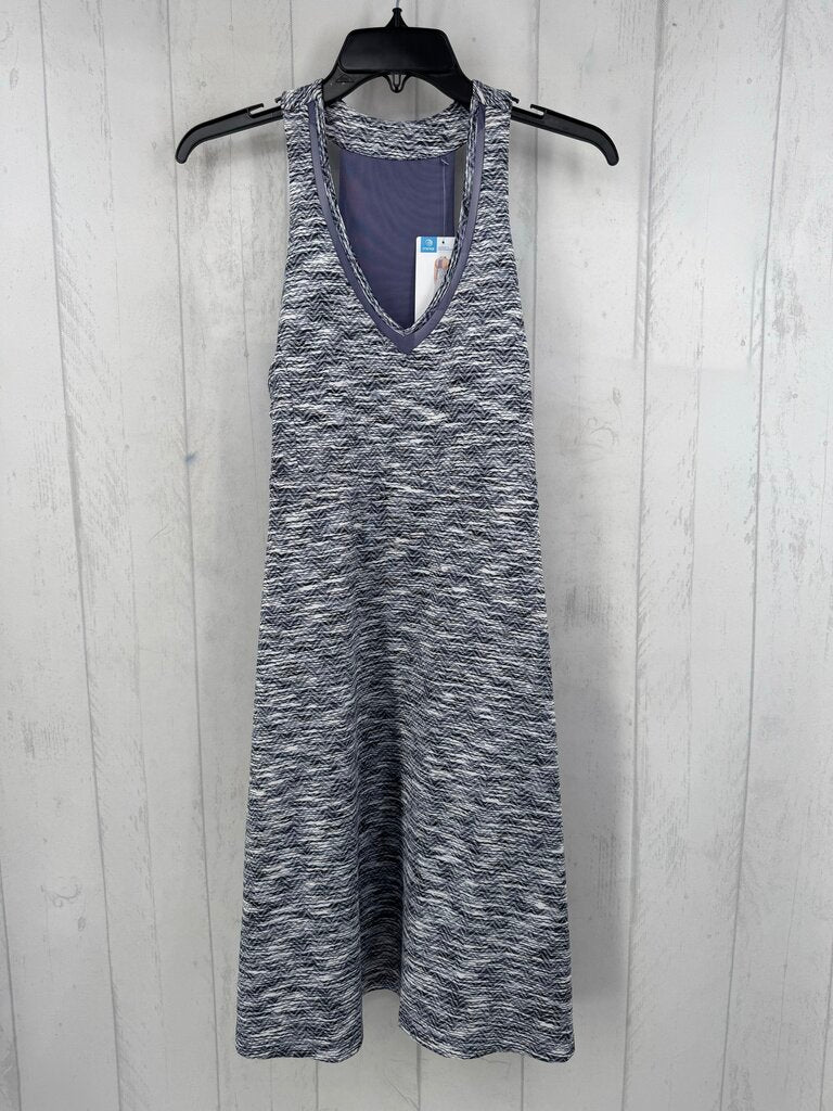 L mesh back panel marled atheleisure dress