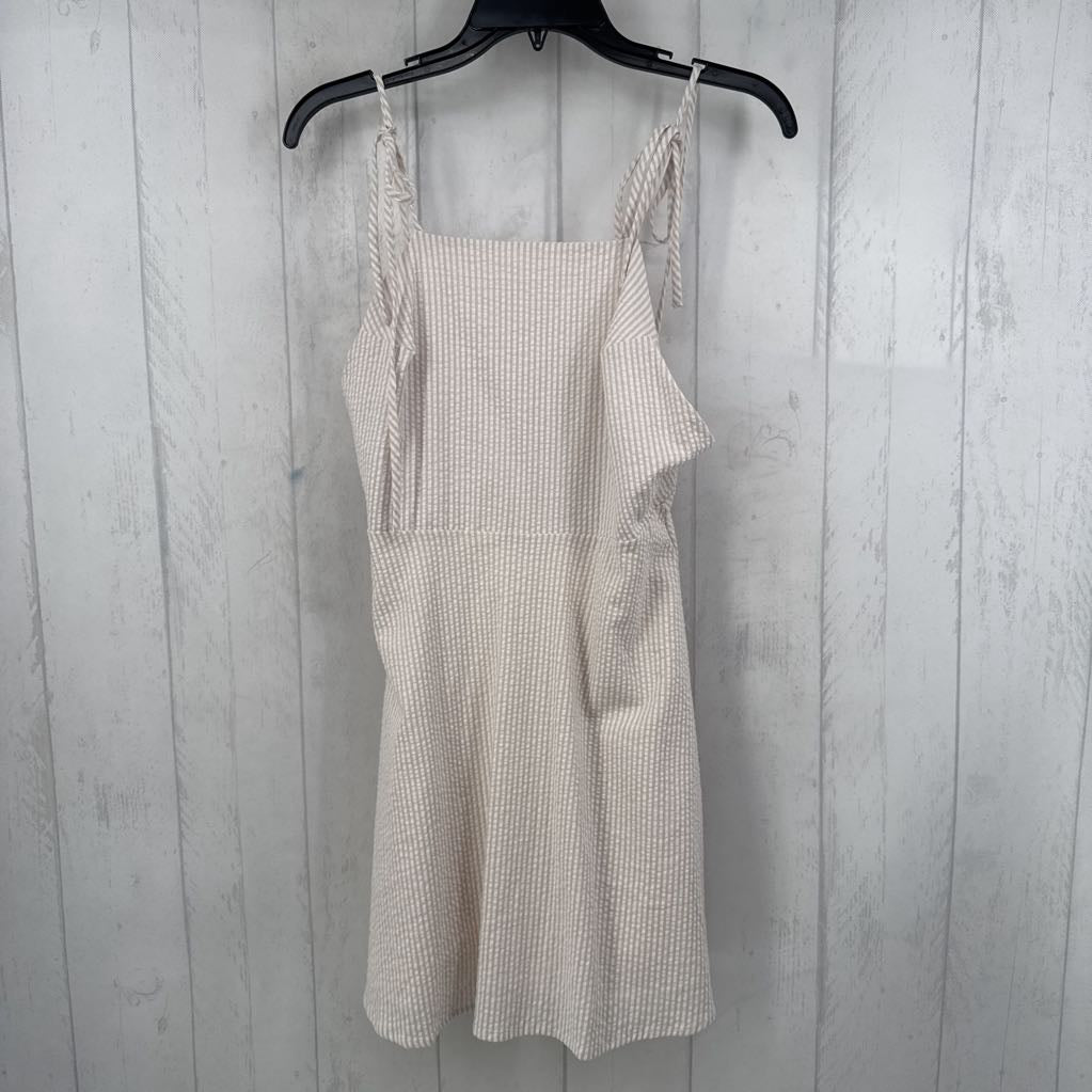 XS pinstripe tie strap back out dress