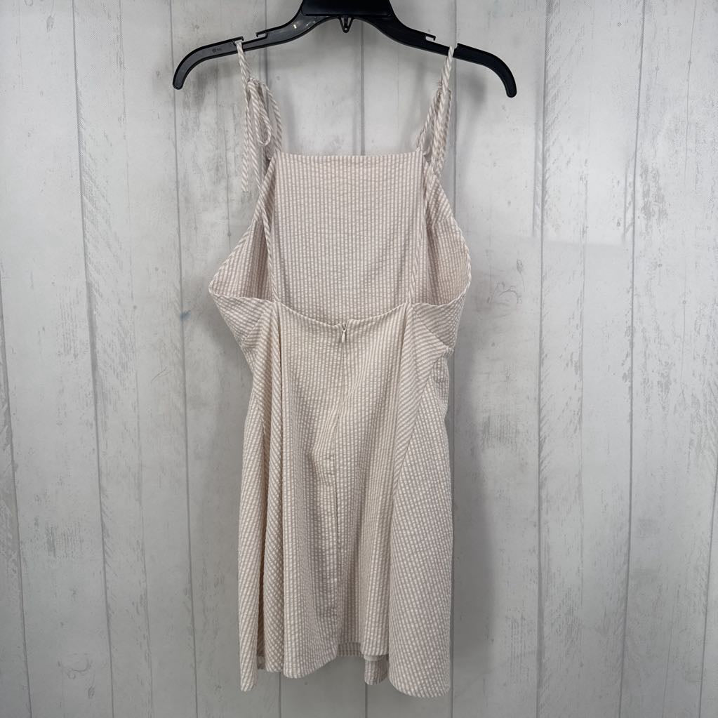 XS pinstripe tie strap back out dress
