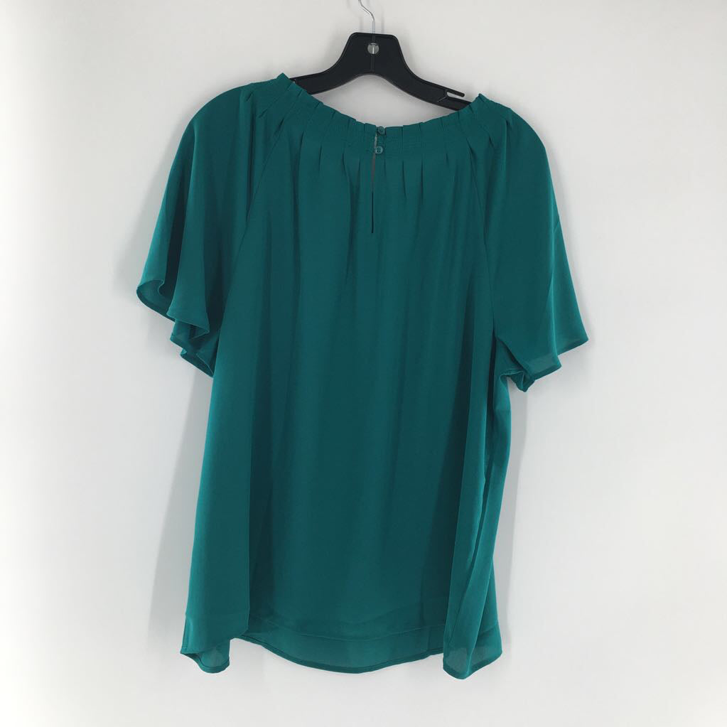 L pleated s/s top