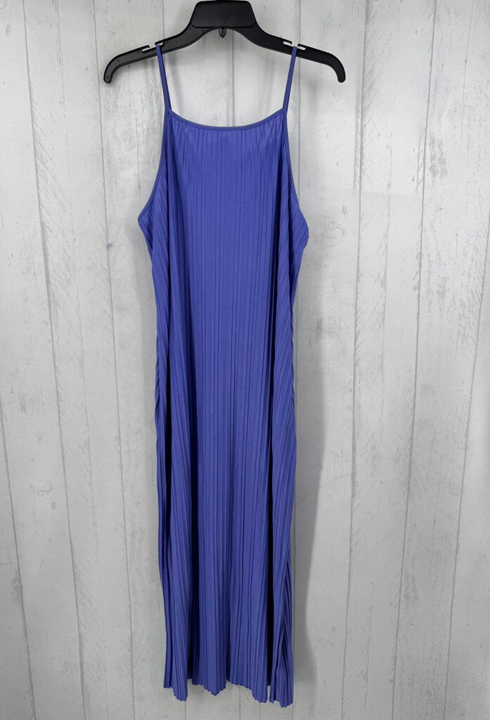 M accordion pleated maxi dress
