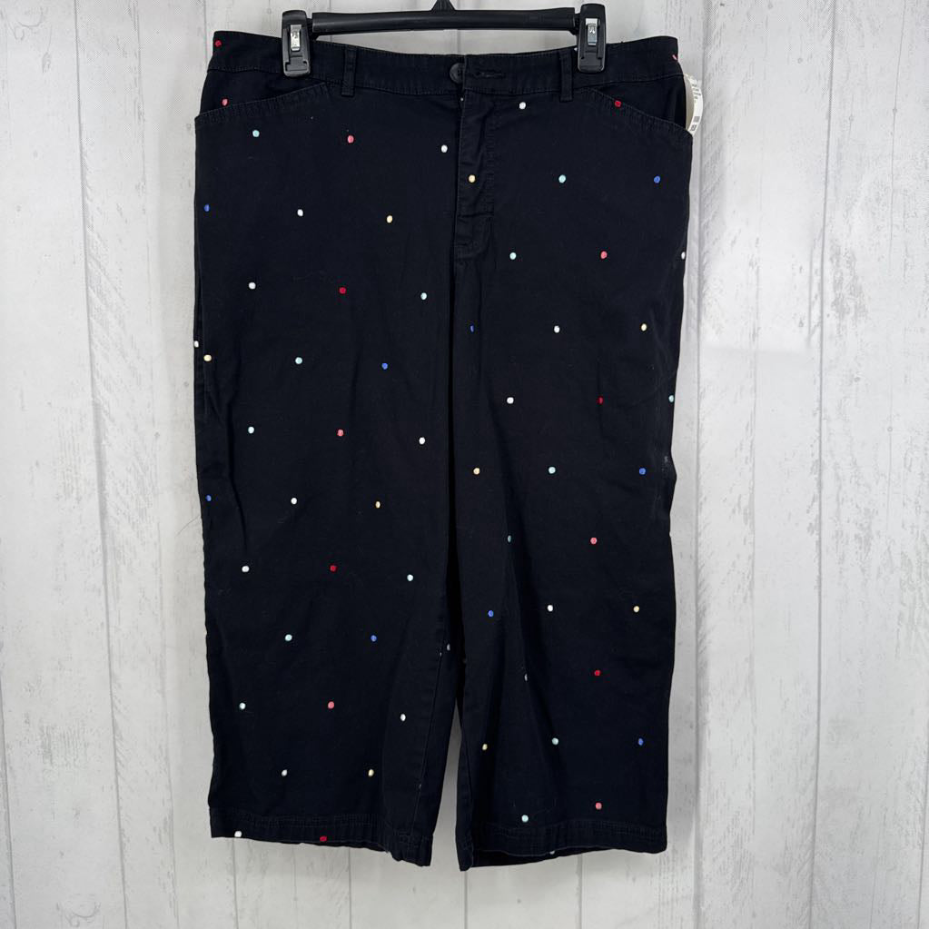14 dot print capris