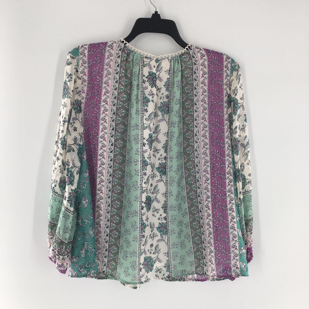 Lp flo print l/s top