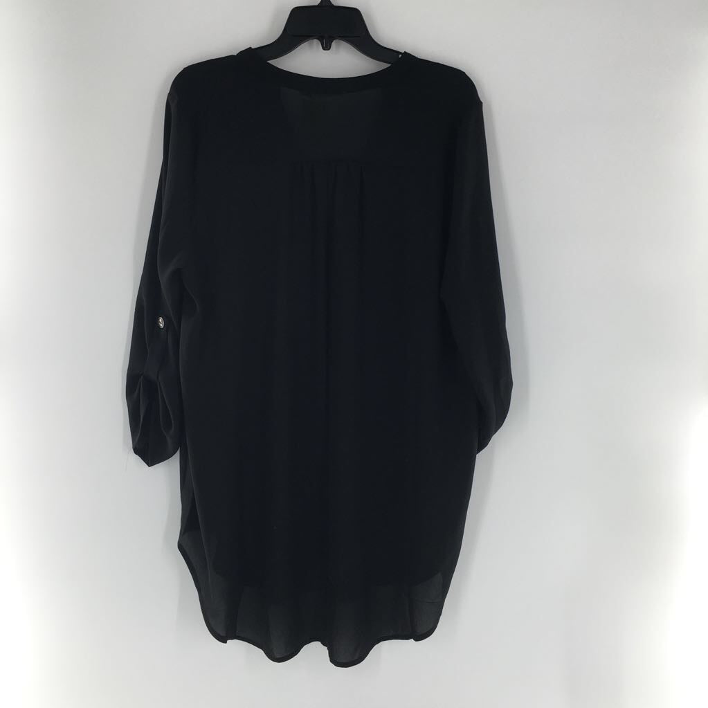 XL v-neck tab slv tunic