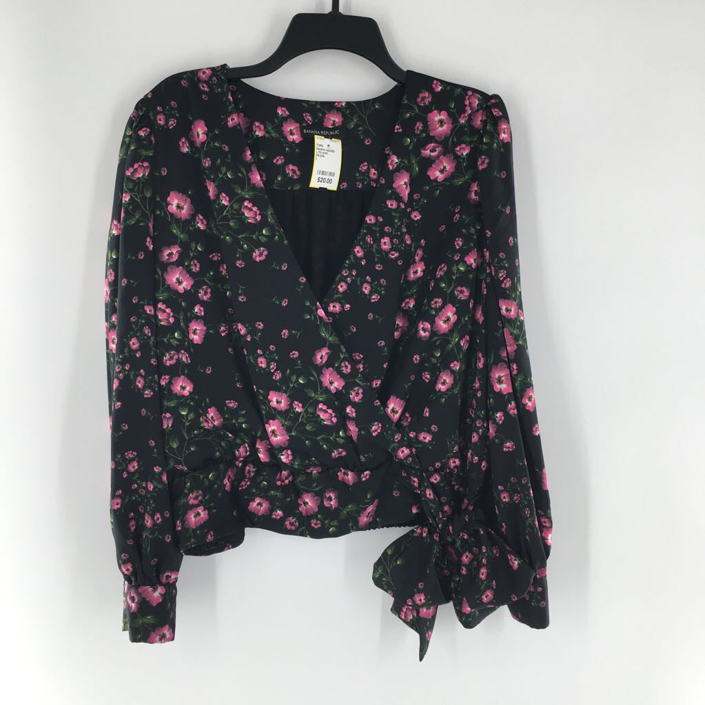 L flo print crossover l/s top