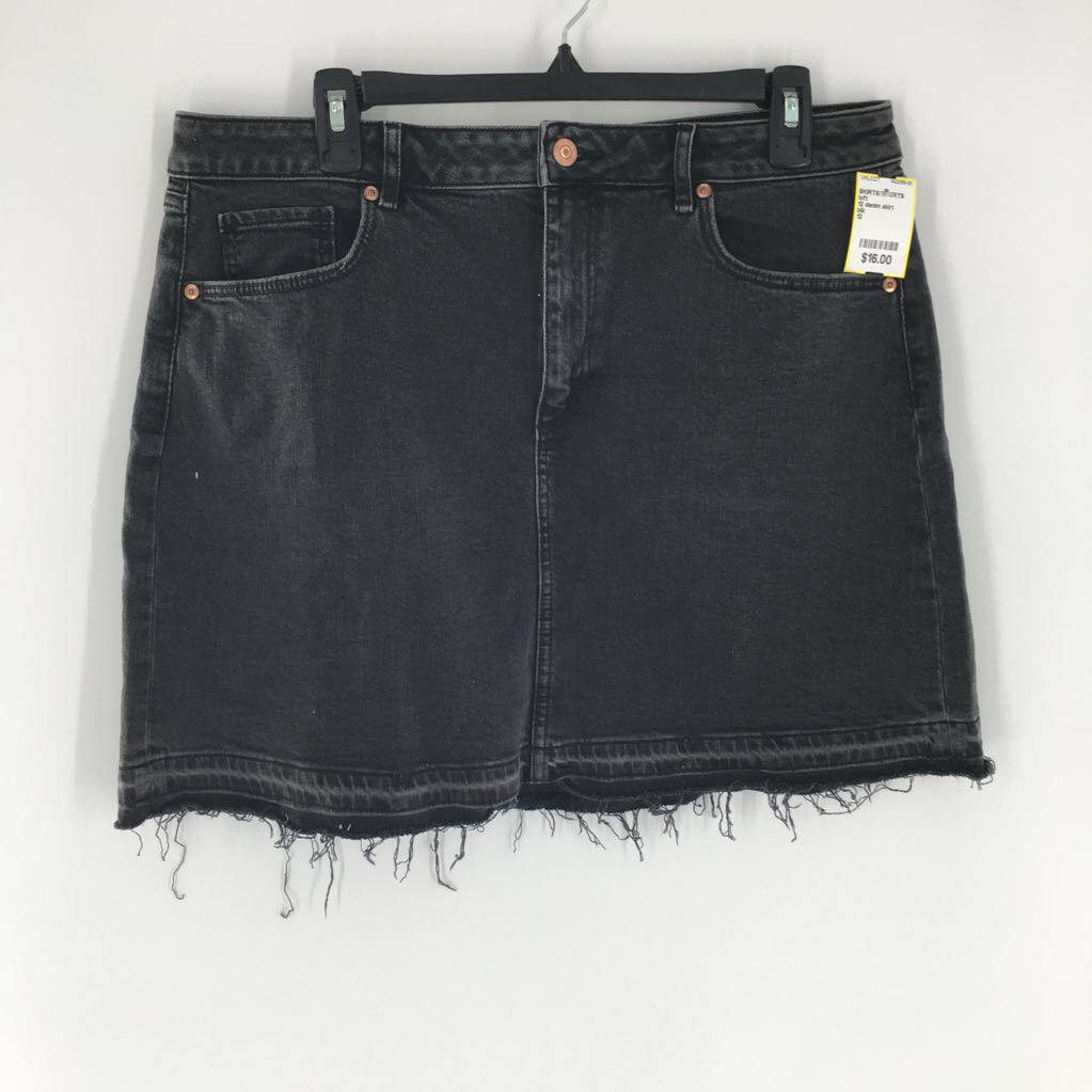 12 denim skirt