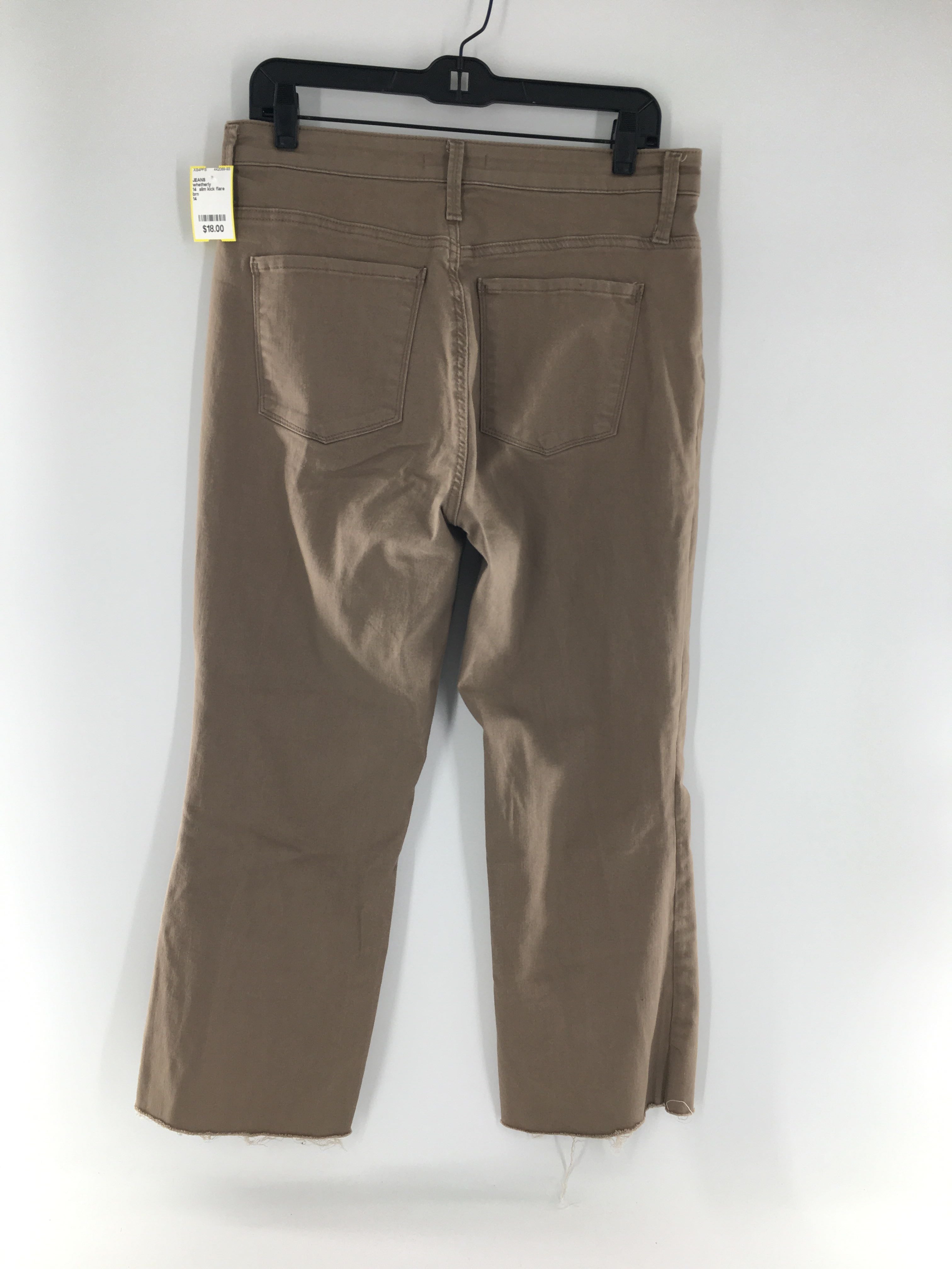 14 slim kick flare jean