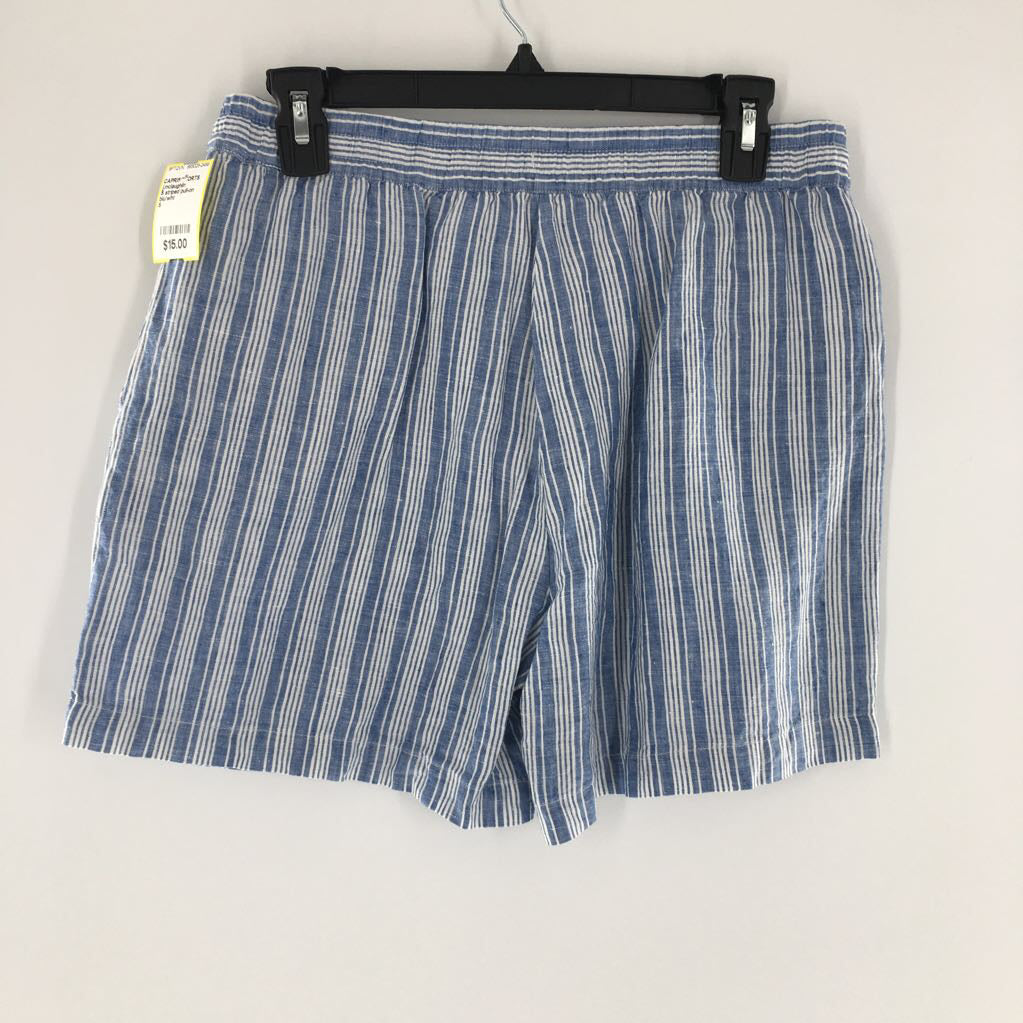 S striped pull-on shorts