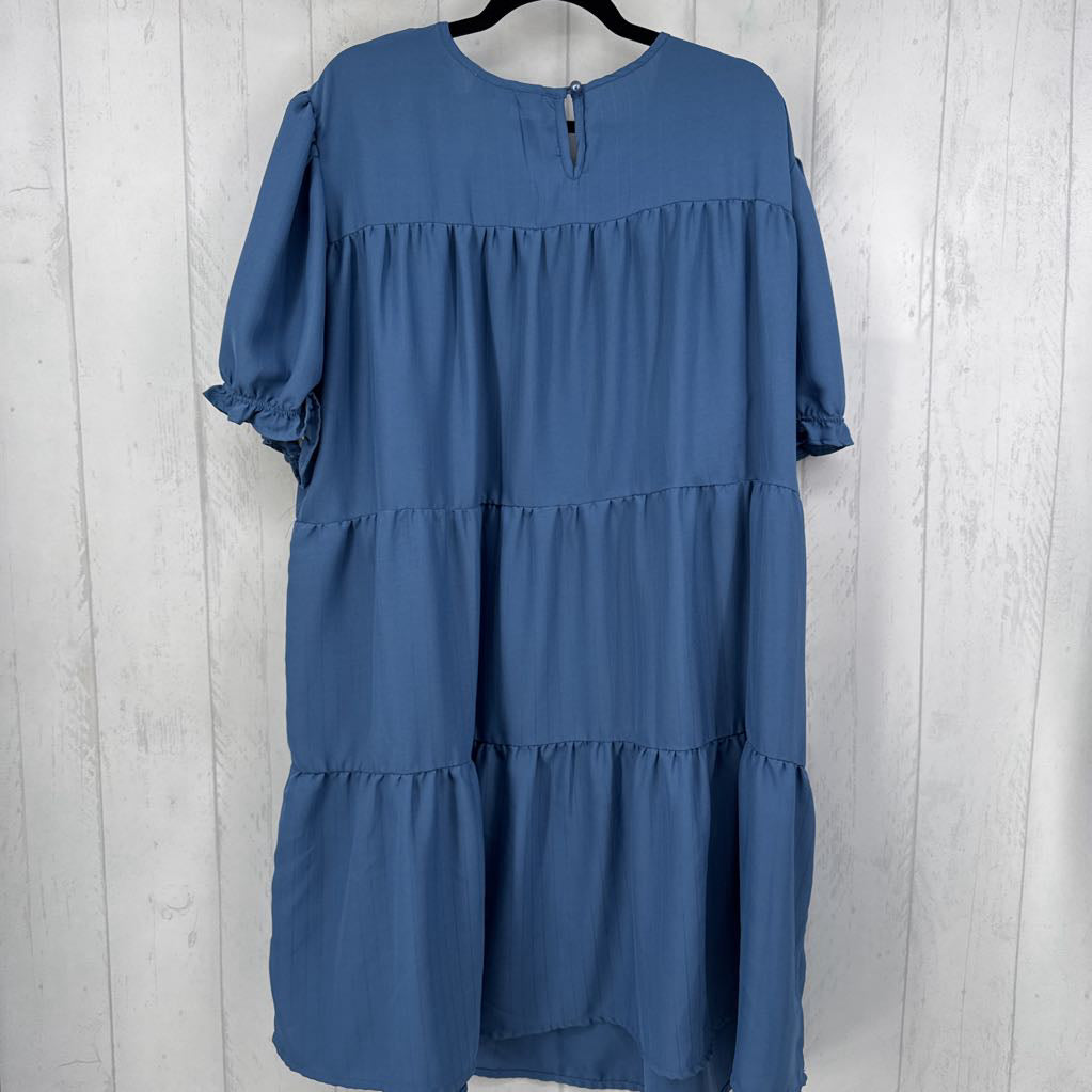 3X tiered s/s dress