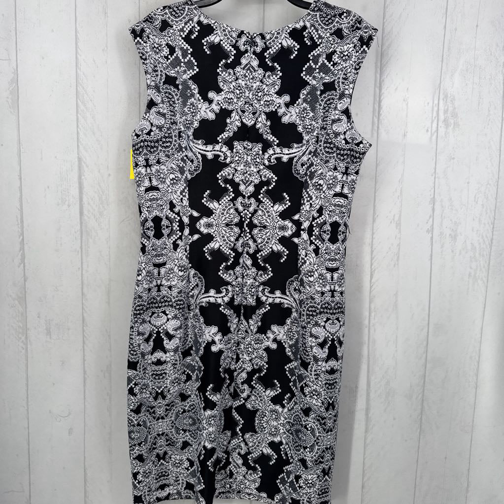 16 lace print slvls sheath dress