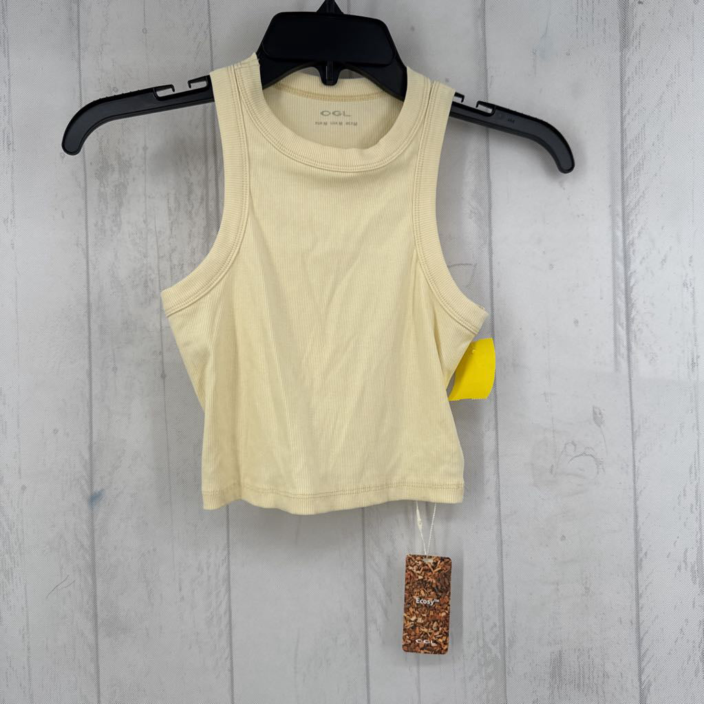 M ribbed crop tank