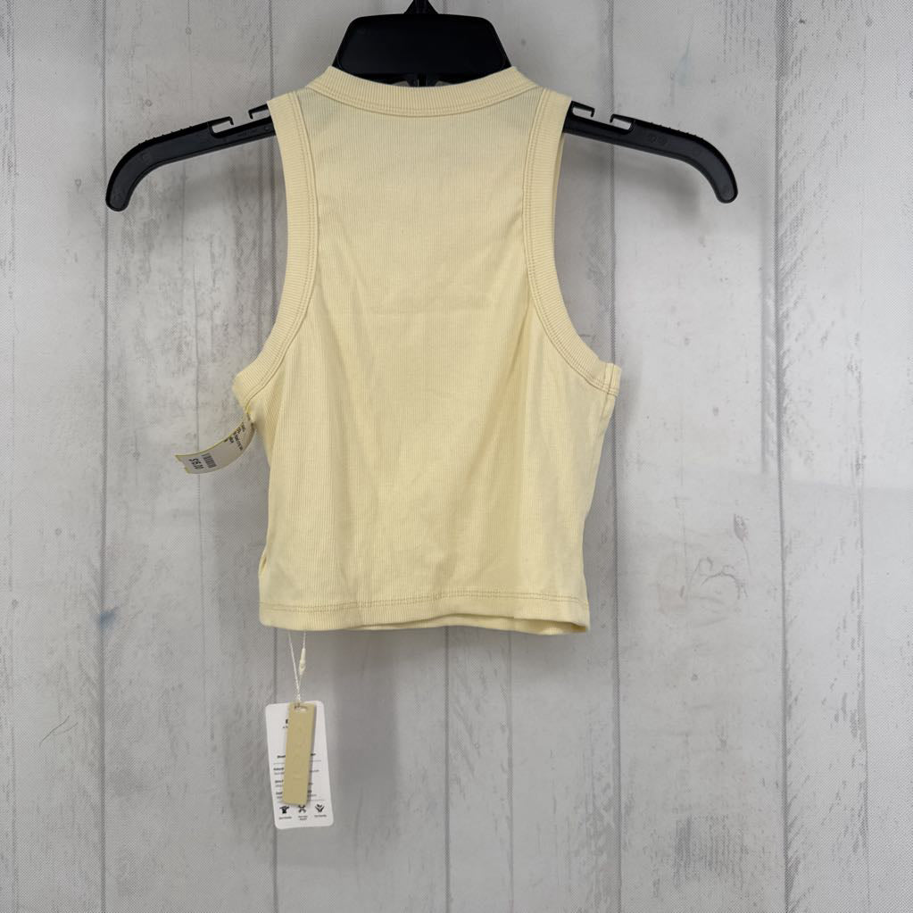 M ribbed crop tank