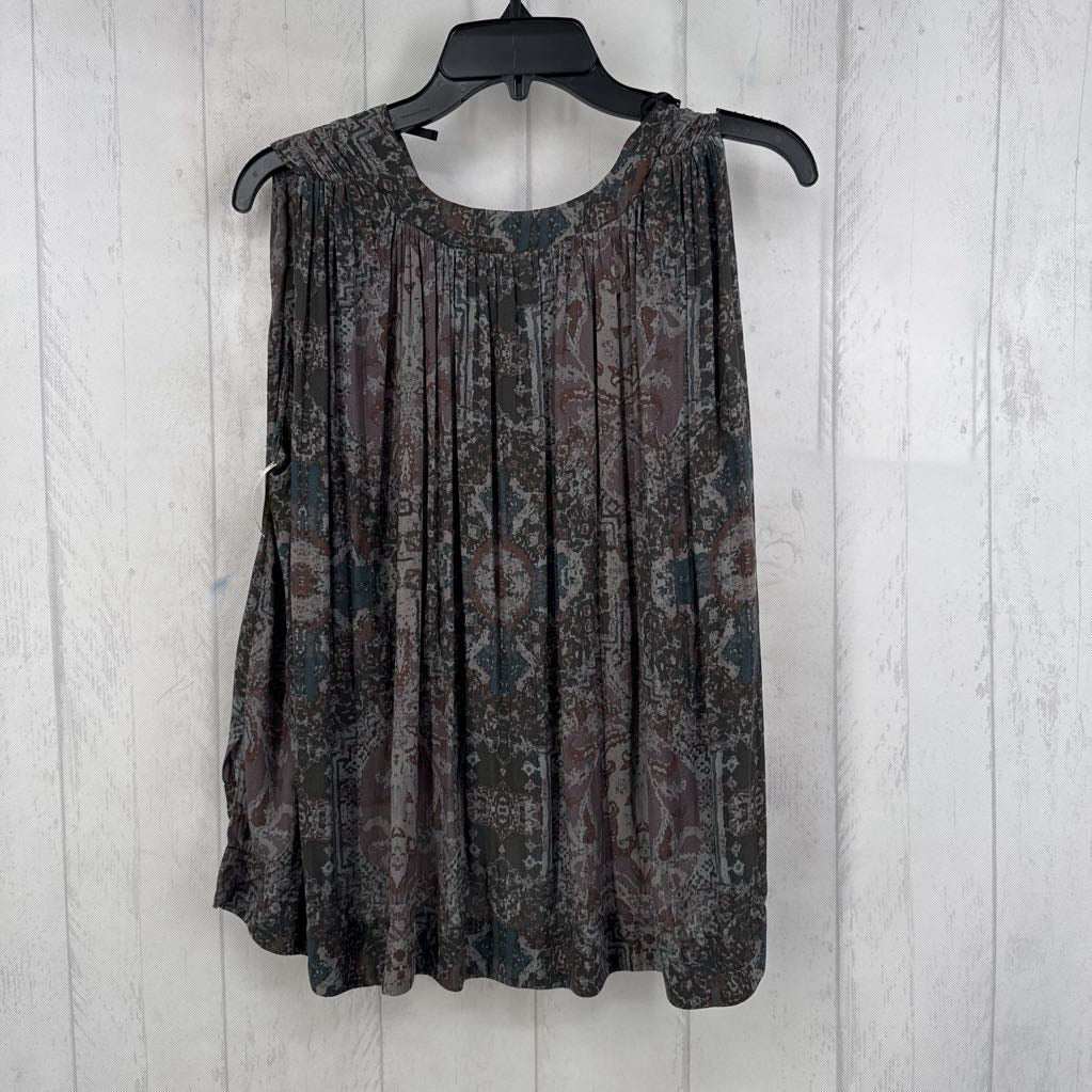 XS relaxed v-neck print tank