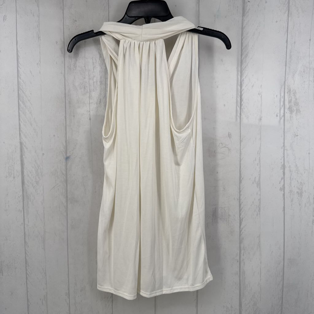 M v-neck pleated tank