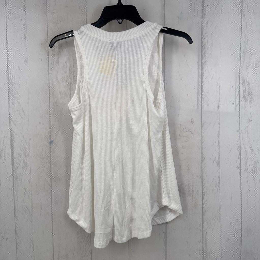 S/P ribbed v-neck tank