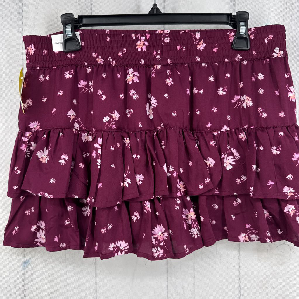 R40 M flo print skort