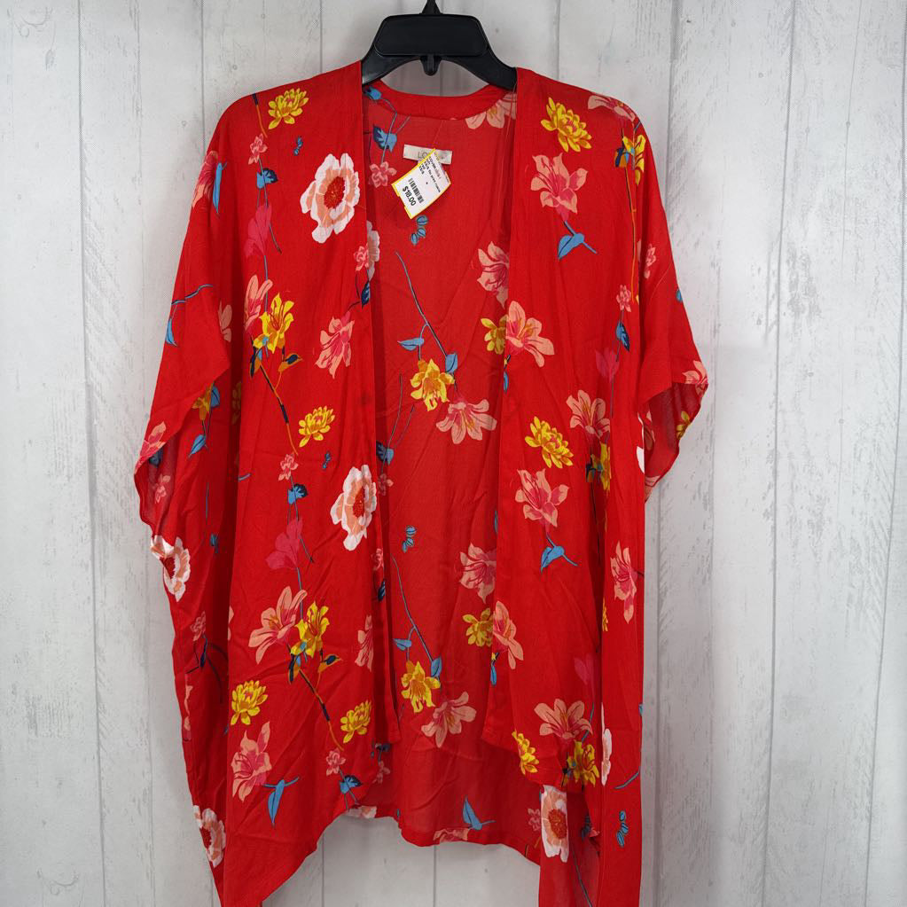 XS/S flo print ruana