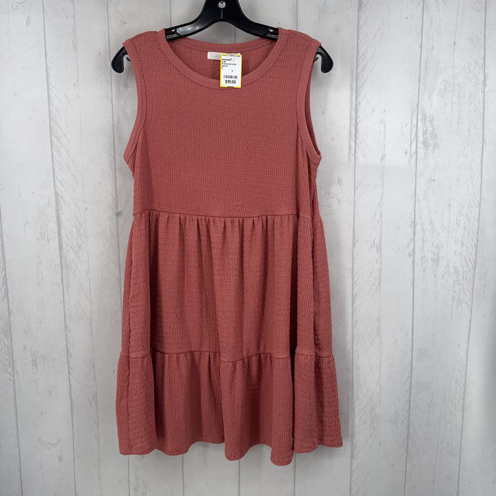 S textured slvls dress