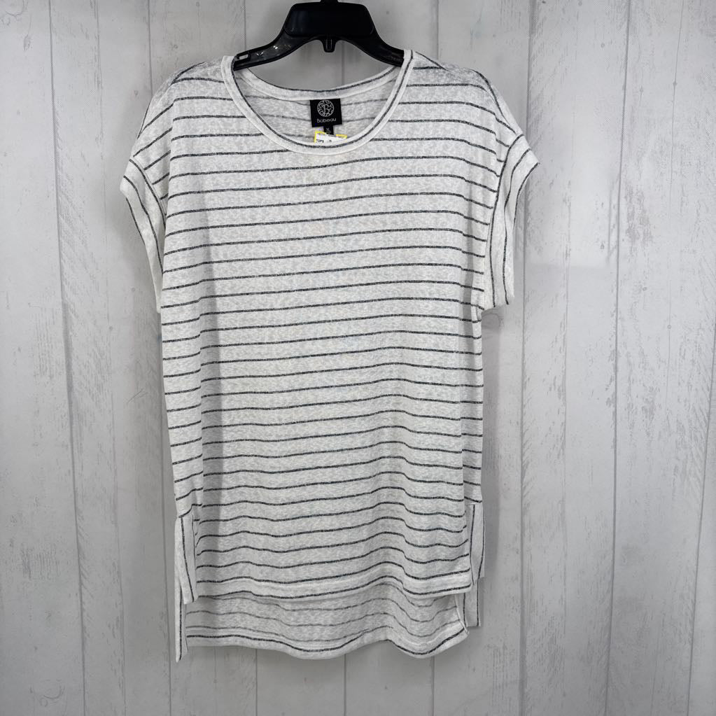 XL striped cap slv top