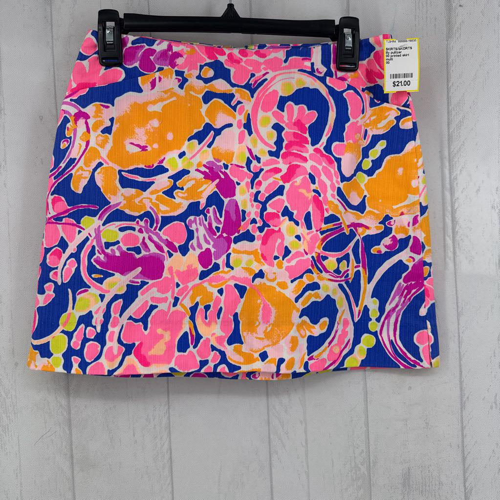 00 printed skirt