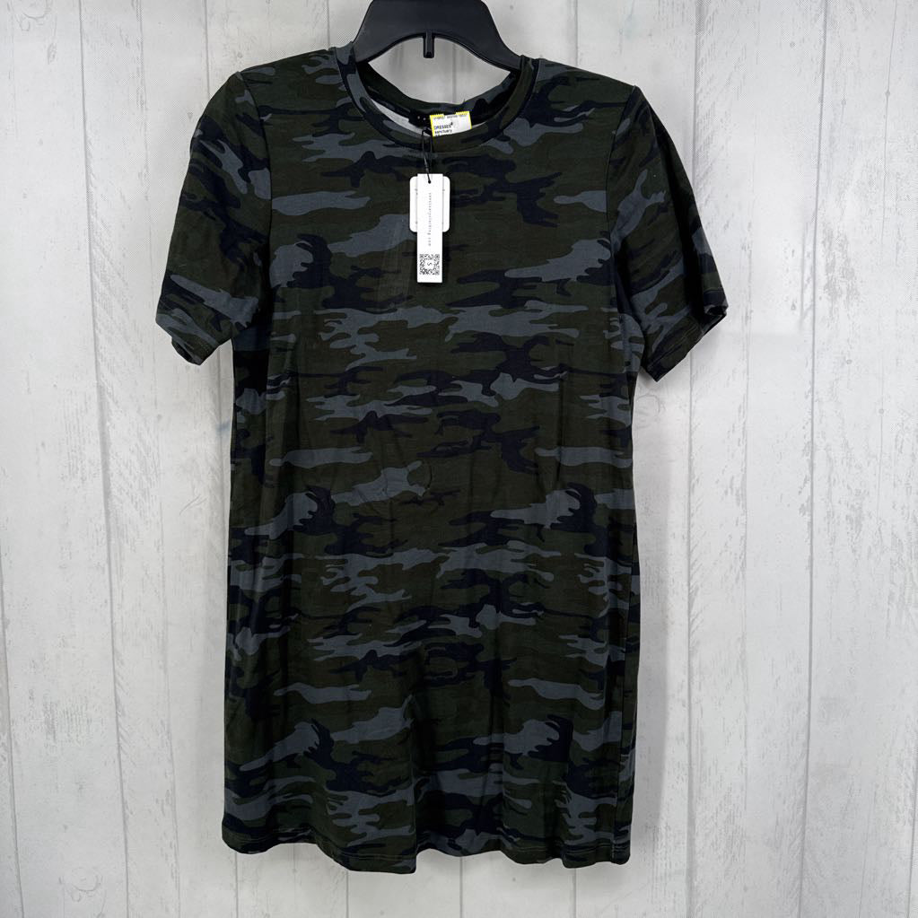 XS camo print s/s dress