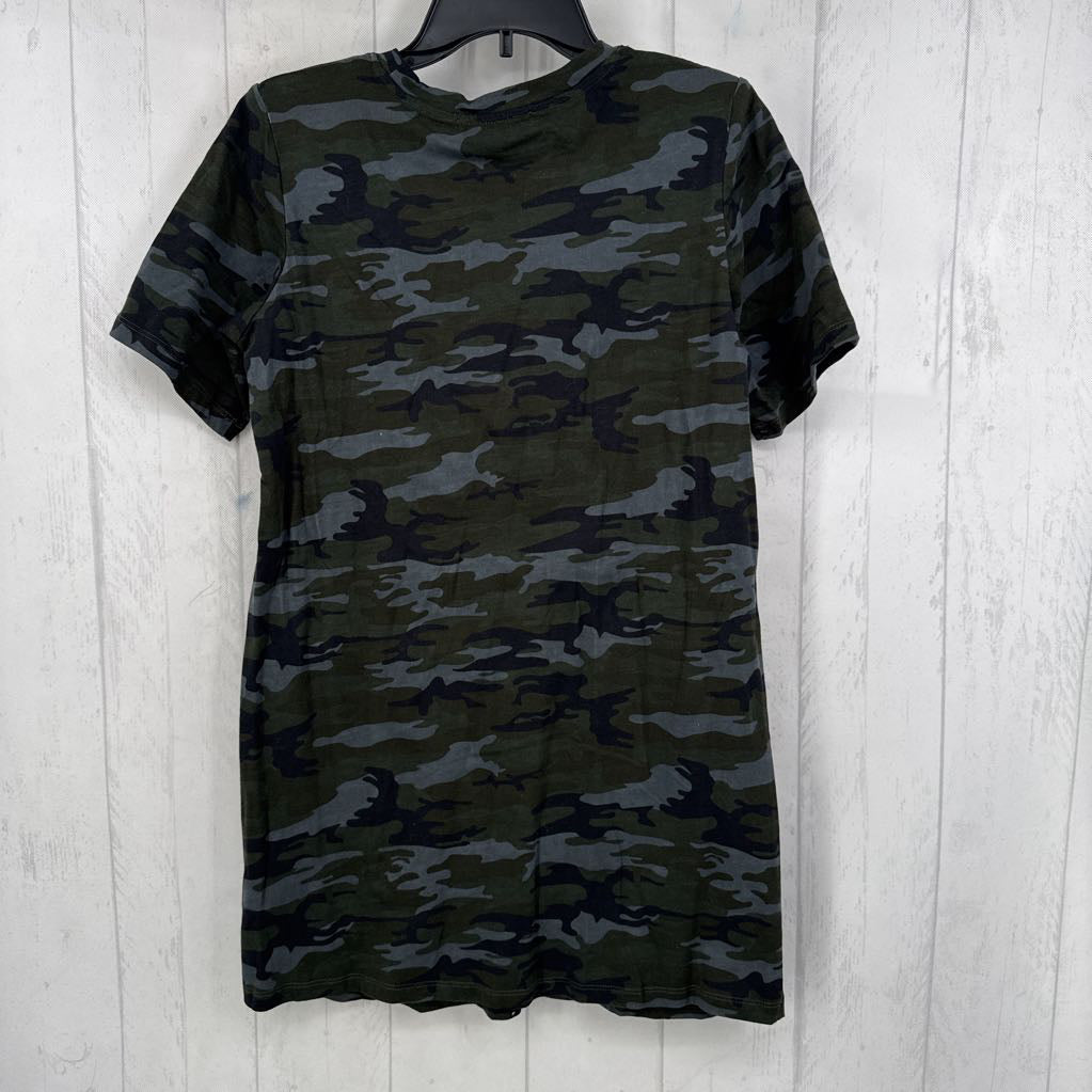 XS camo print s/s dress