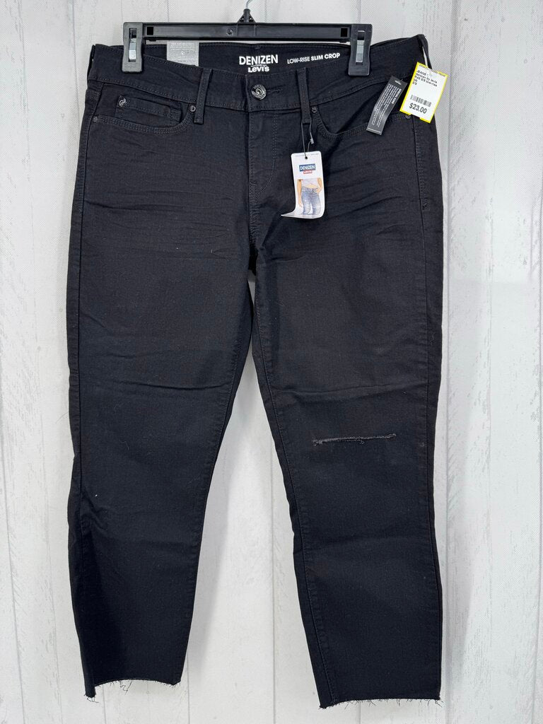 R48 8/9 low-rise slim crop jean