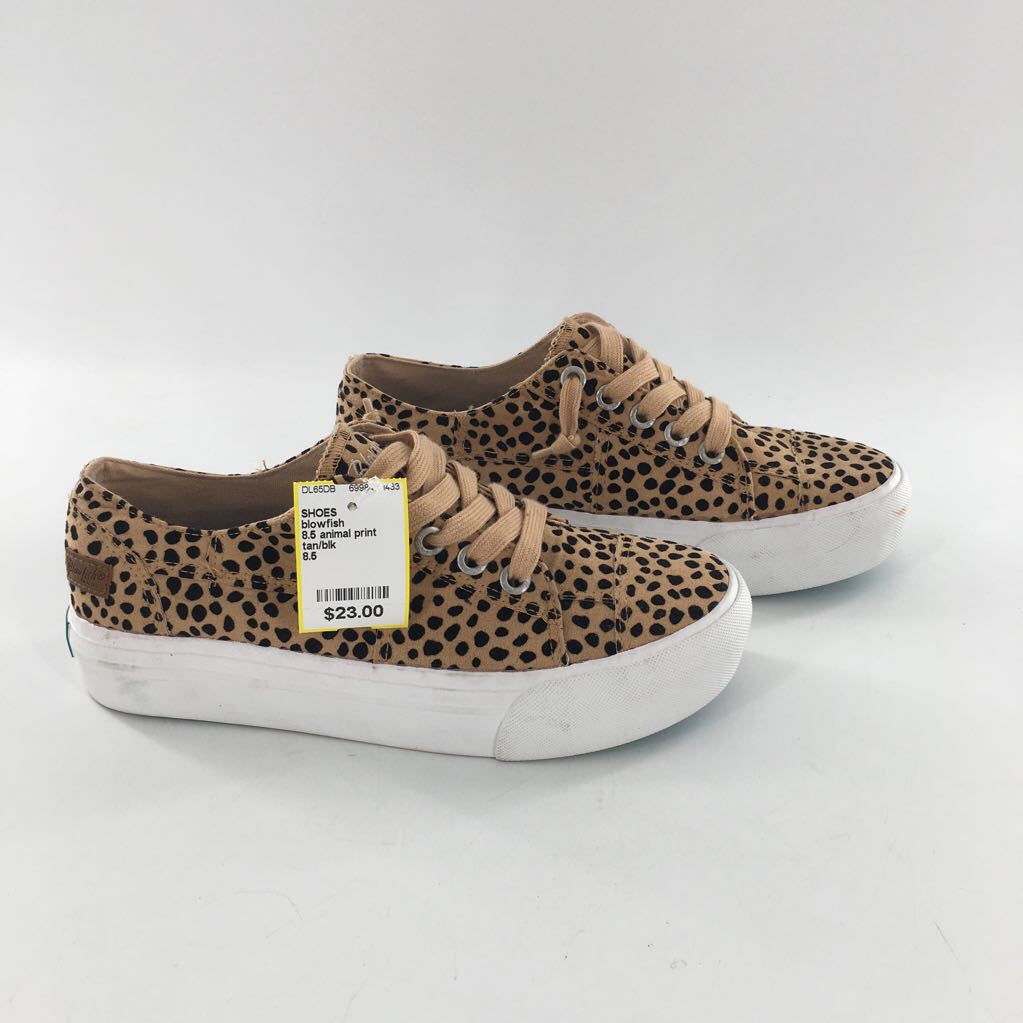 8.5 animal print platform sneaker