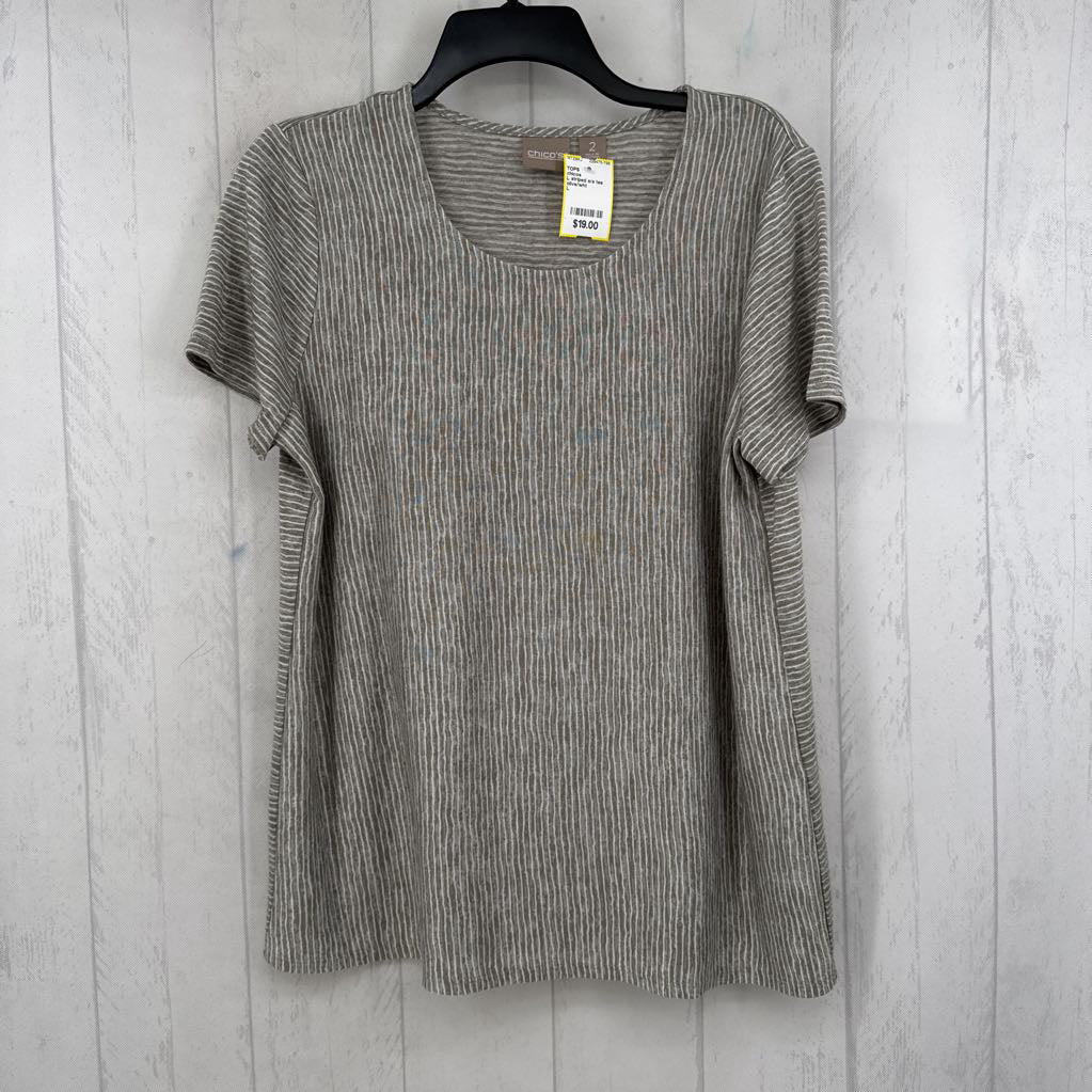 L striped s/s tee