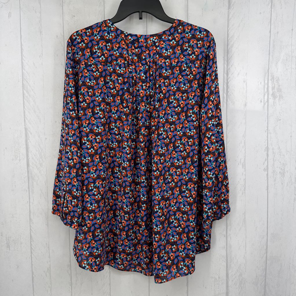 XL printed 3/4 slv top