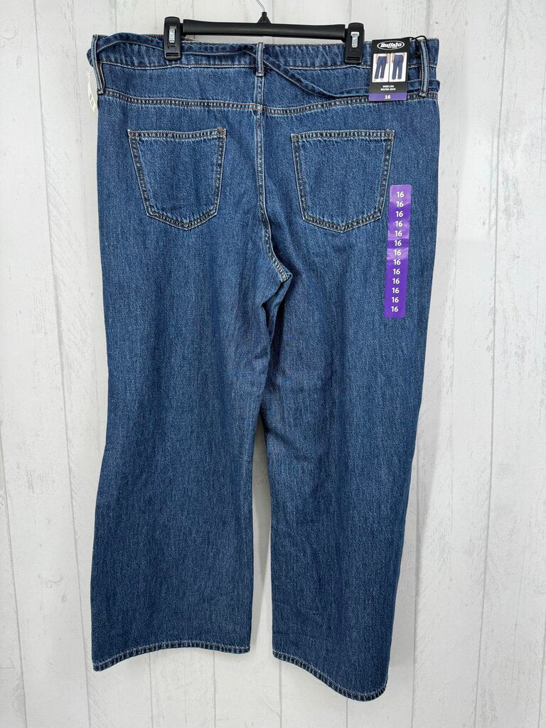 16 wide leg jean