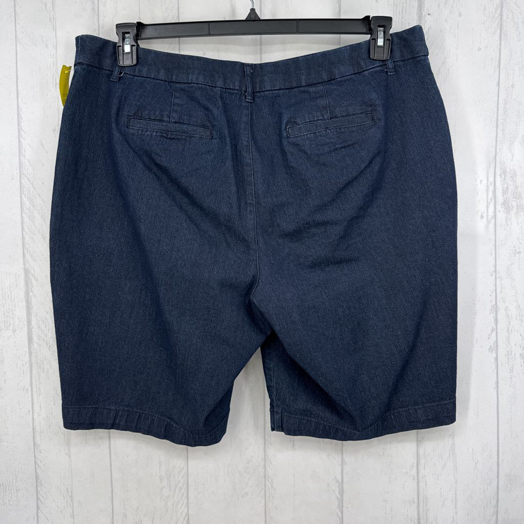 20w denim bermuda shorts