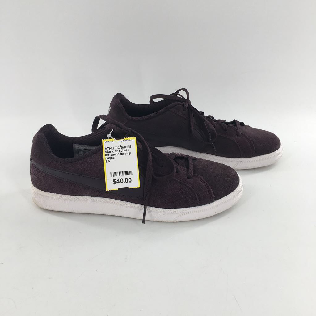 8.5 suede lace-up sneaker