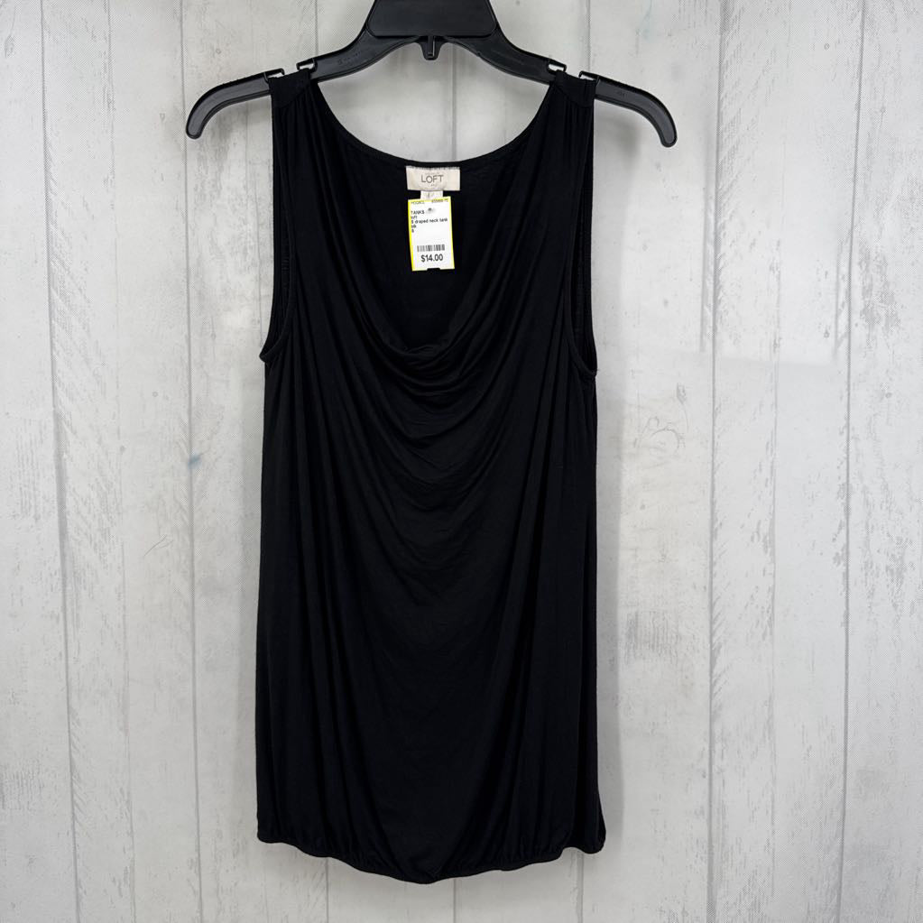 S draped neck tank