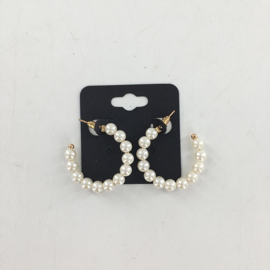 pearl hoop earrings