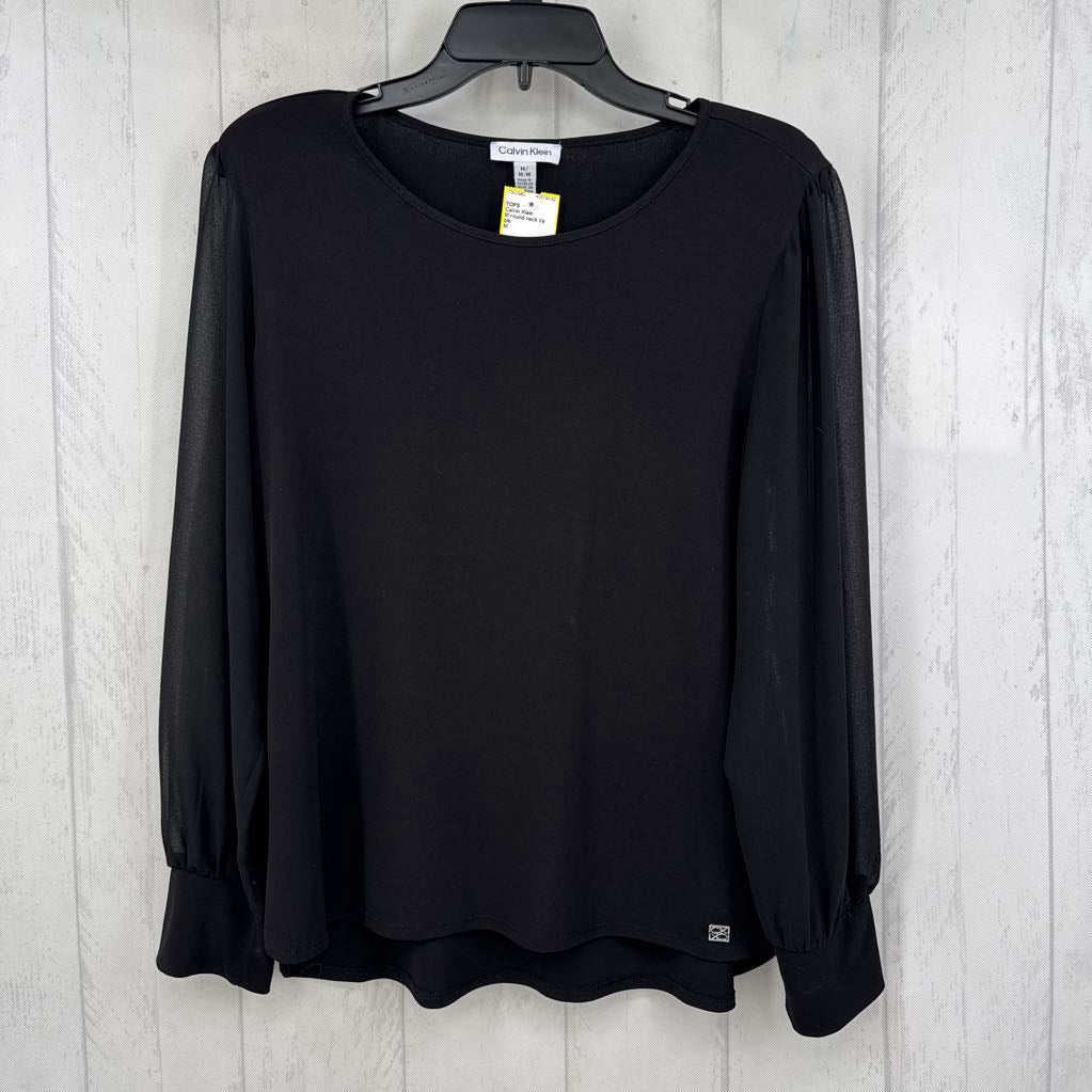 M round neck l/s top