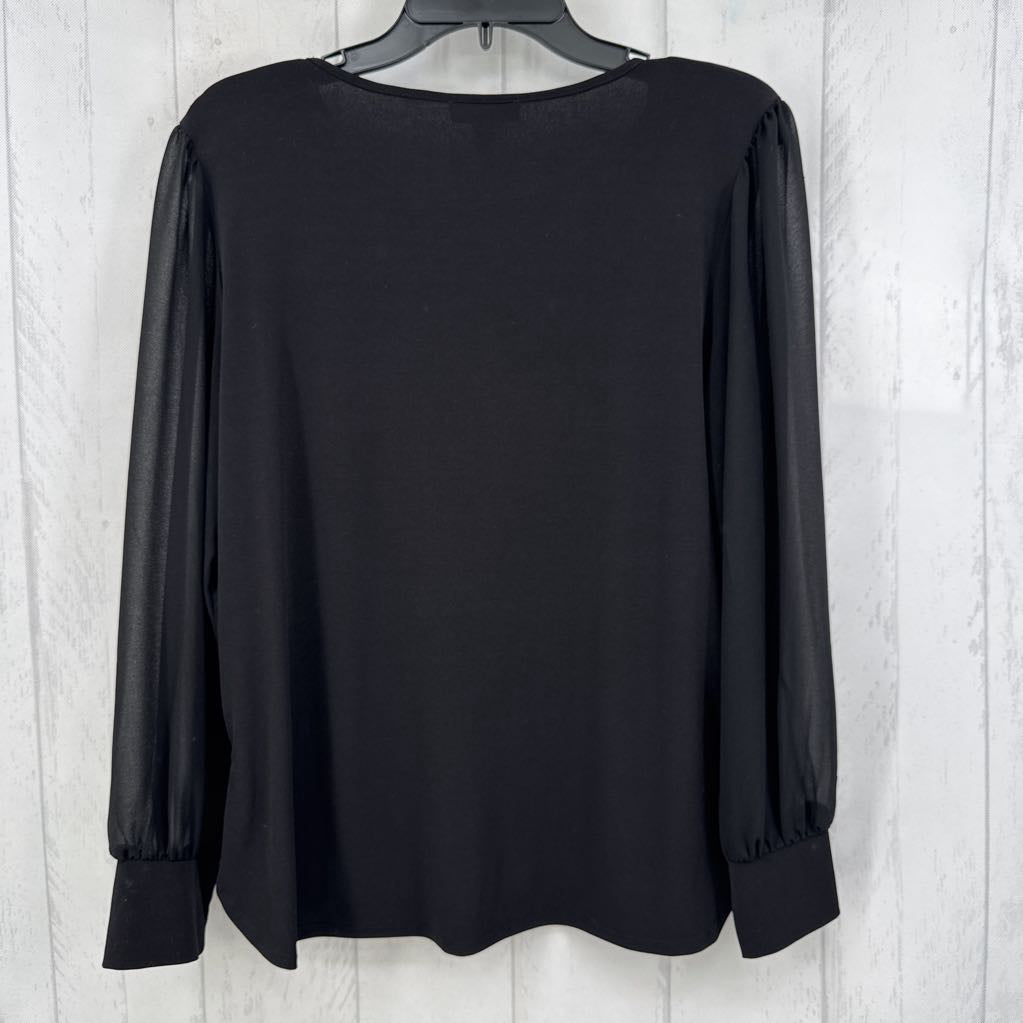 M round neck l/s top