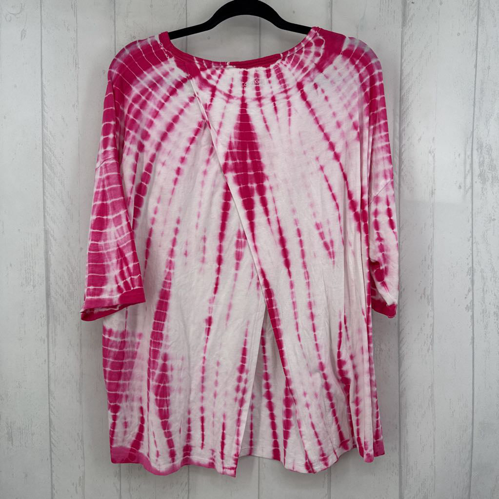 1X tie-dye drop shoulder tee