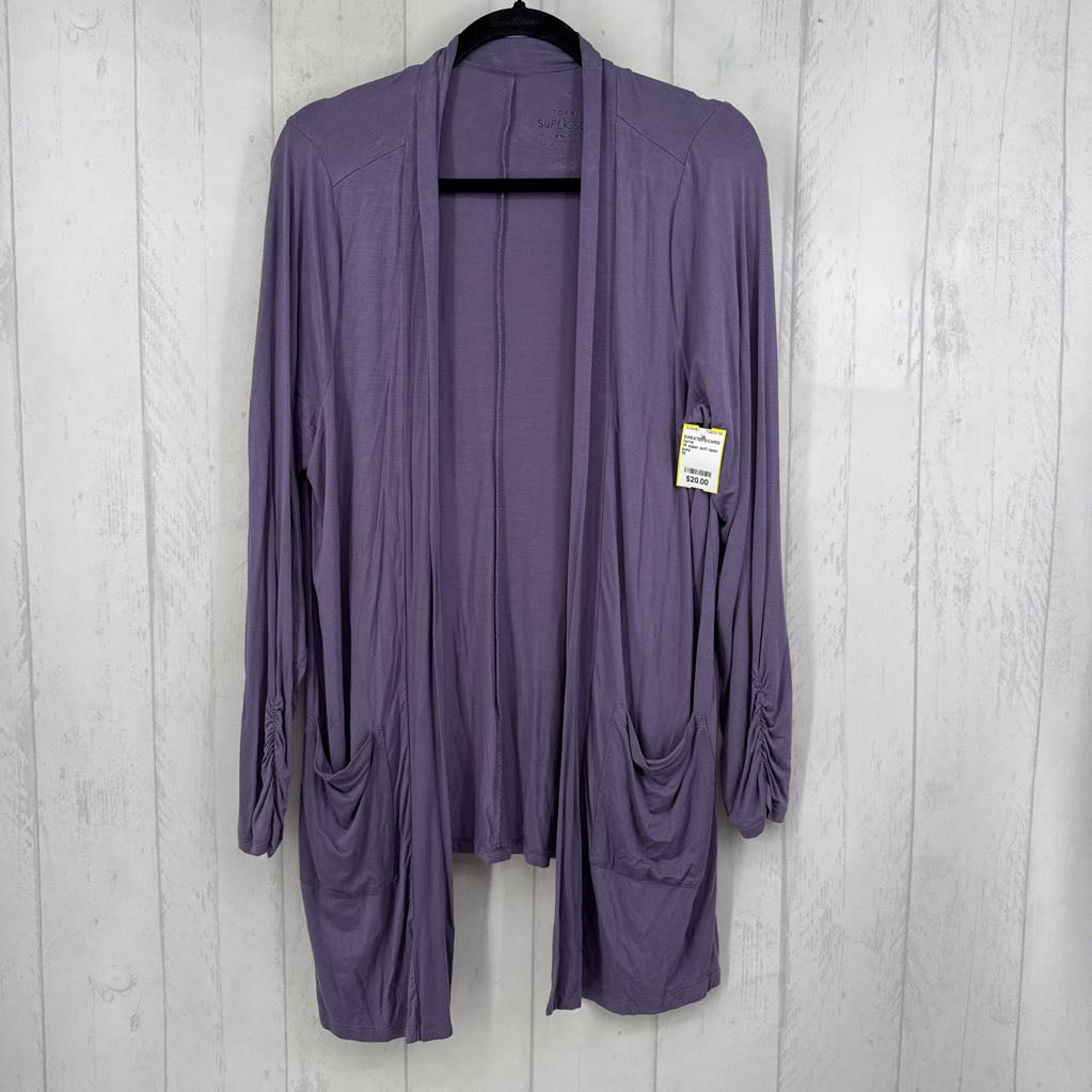 1X super soft open front cardi