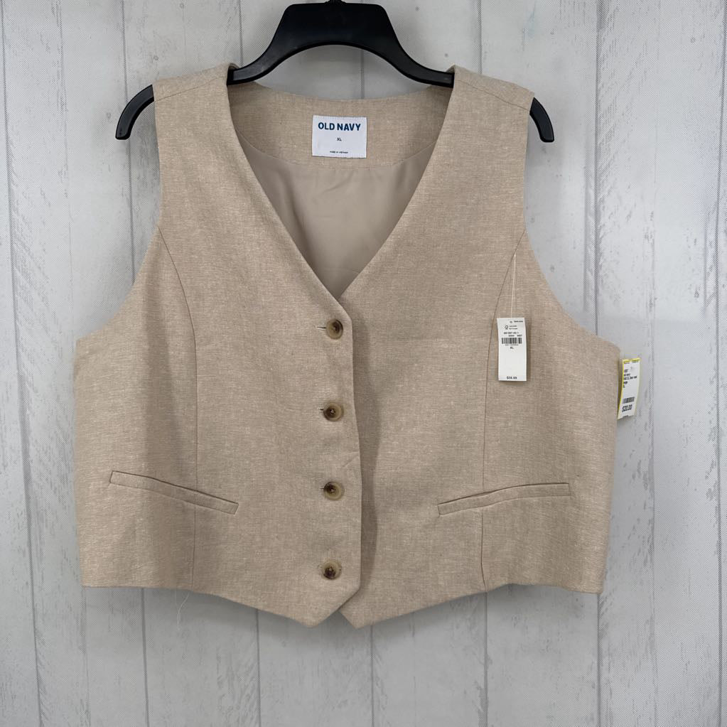 R40 XL linen vest