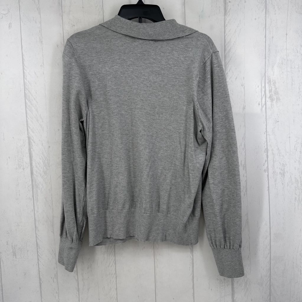 XL split neck sweater