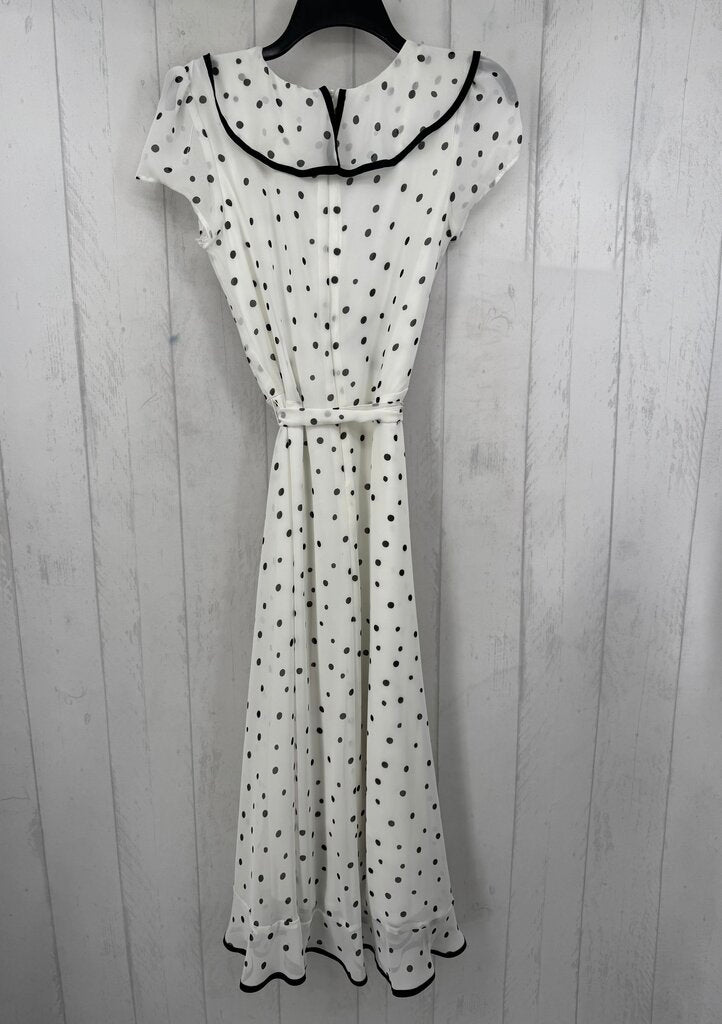 8 ruffled polka dot s/s dress