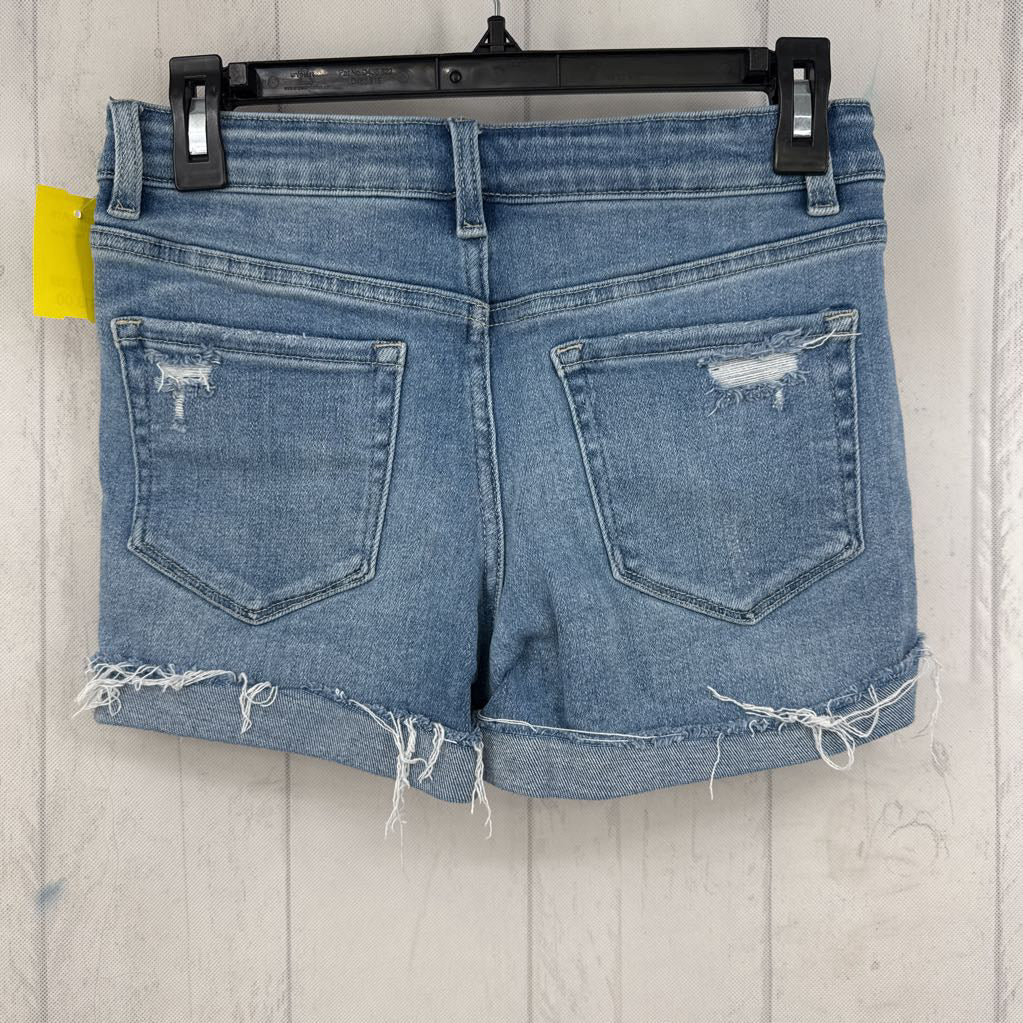 S rolled hem jean shorts