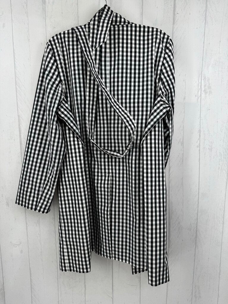 18 belted plaid raincoat